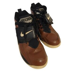 Nike Air Diamond Turf Men's Sz 8 Field Brown Mid Shoes 309434200